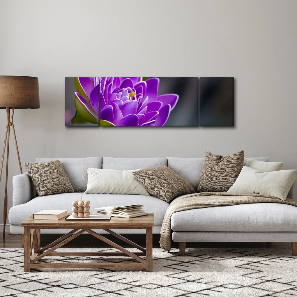 Obraz kwiatu (170x50 cm)