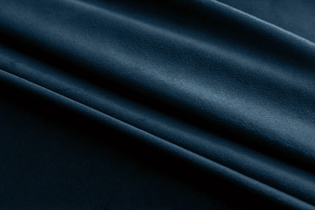 Zasłona zaciemniająca DREAM VELVET 140x250 cm, naftowy Zawieszanie: Taśma z wiązaniami