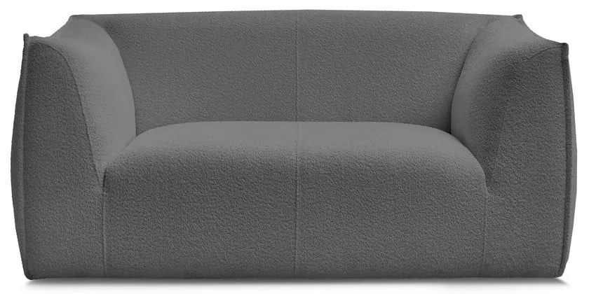 Ciemnoszara sofa z materiału bouclé 170 cm Giorgia – Bobochic Paris