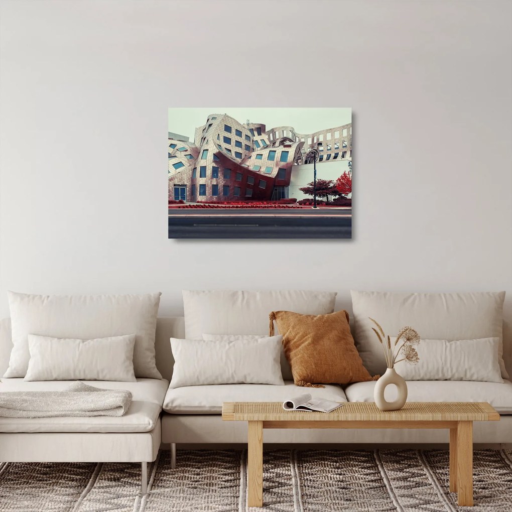Obraz na szkle - budynek architektoniczny (70x50 cm)