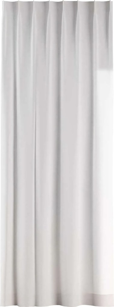 Zasłona na haczykach flex pojedynczych kolor biały tkanina strukturalna