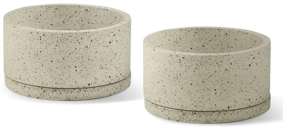 Betonowe doniczki zestaw 2 szt. ø 30 cm Terrazzo – Bonami Selection