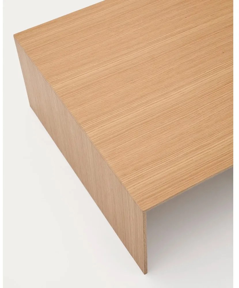 Stolik w dekorze dębu w jasnym naturalnym kolorze 70x140 cm Litto – Kave Home