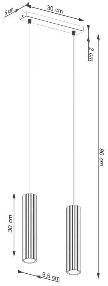 Kremowa lampa wisząca Gleam – Sollux