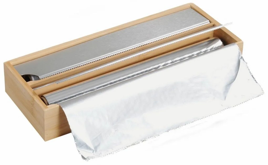Kesper 58044 Bambusowy pojemnik kuchenny na folię,3 5 x 13 x 5,5 cm