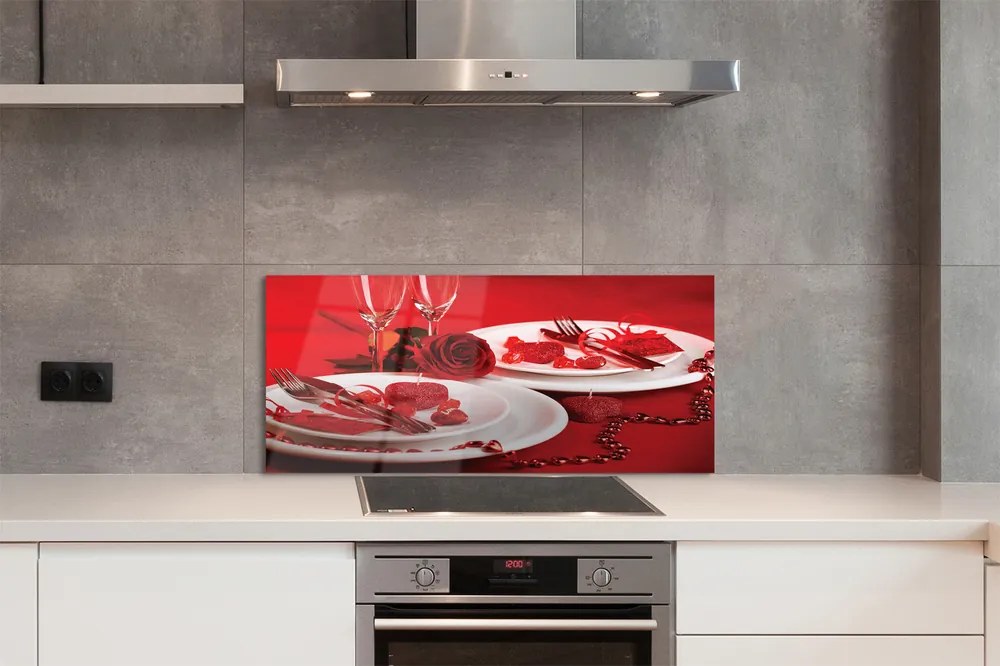 Panel nad Blat Kuchenny Róża, Serca i Kieliszki