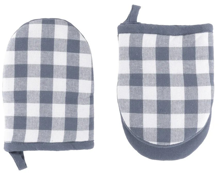 Bawełniana rękawice kuchenne zestaw 2 szt. Gingham – Tiseco Home Studio