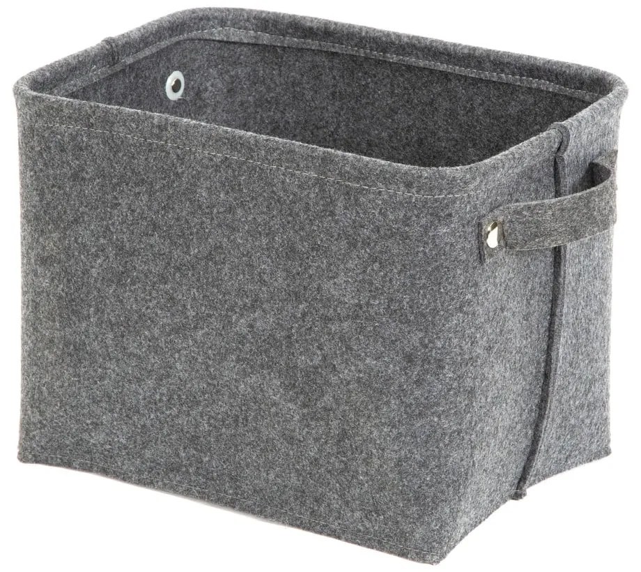 Szary filcowy koszyk Compactor Felt Basket, 29x24 cm