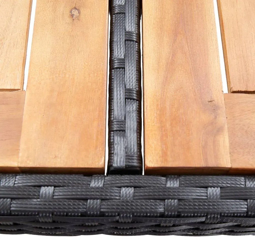 Zestaw czarnych mebli ogrodowych L3-K36