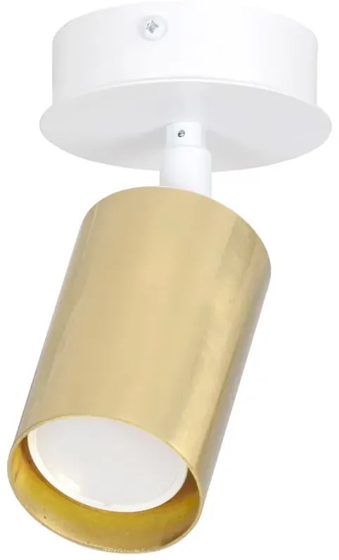 Biało-złota pojedyncza lampa sufitowa - 5X D082 P6-L81
