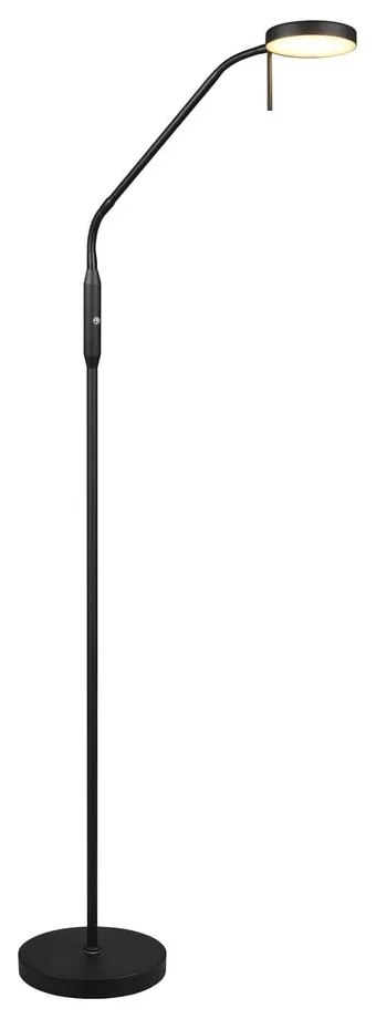 Czarna lampa stojąca LED (wysokość 160 cm) Moreno – Reality