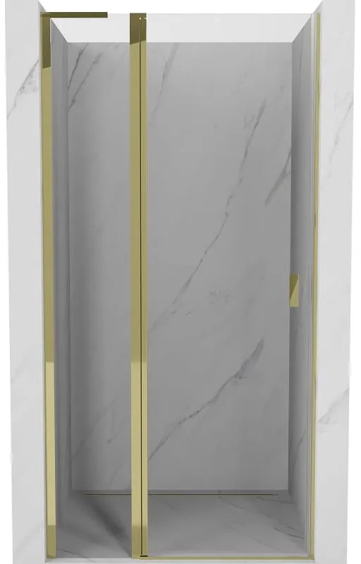 Mexen Mist L drzwi prysznicowe uchylne 110 cm, transparent, złote - 8A4L-110-000-50-00