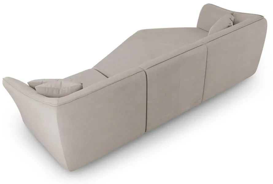 Biały narożnik z materiału bouclé Tokyo – Cosmopolitan Design