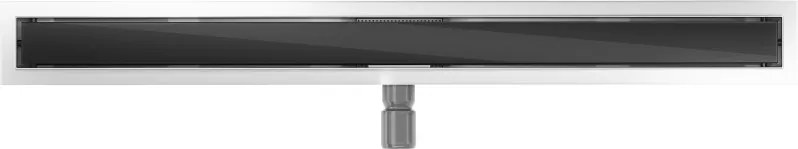Mexen Flat MGB odpływ liniowy 100 cm, czarne szkło - 1026100-15