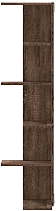 Elegancka półka ścienna brązowy dąb Dąb K4-L25