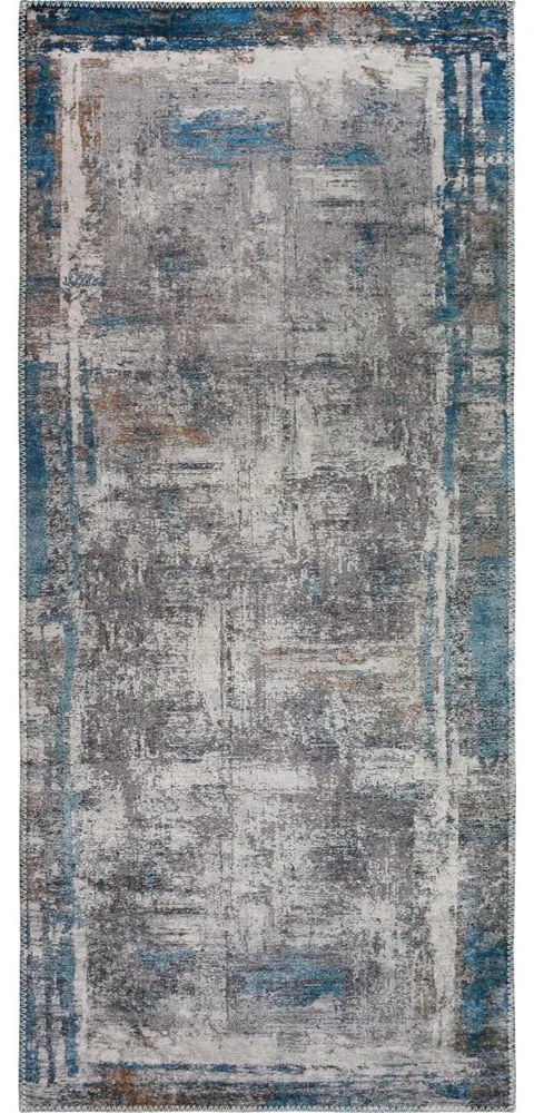 Niebieski chodnik odpowiedni do prania 80x300 cm Abstract Colors Blue – Vitaus