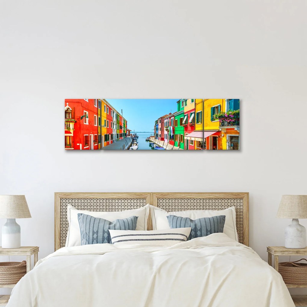 Obraz - Wyspa Burano, Wenecja, Włochy (170x50 cm)
