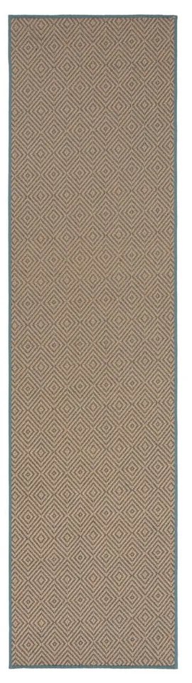 Niebiesko-naturalny chodnik na schody z juty 60x600 cm Diamond – Flair Rugs