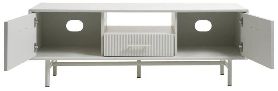 Szara szafka pod TV 140x50x45 cm Palma – Unique Furniture