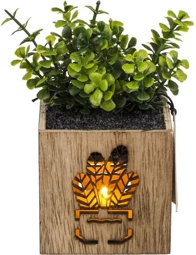 Sztuczna roślina w doniczce z oświetleniem LED 7,5x15 cm