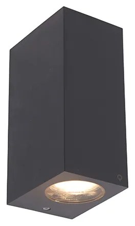 Zewnetrzna Inteligentny Kinkiet / Lampa scienna szary wykonany z tworzywa sztucznego z 2 Wifi GU10 - Baleno Nowoczesny Oswietlenie zewnetrzne