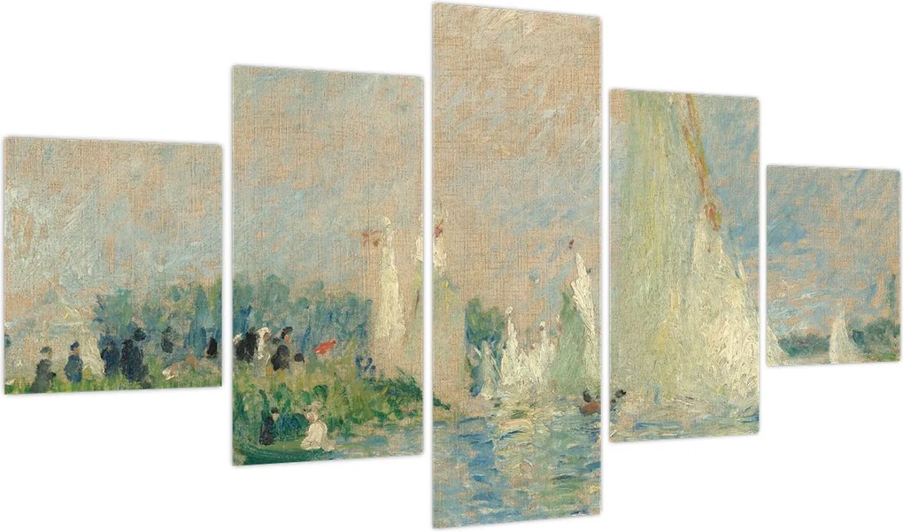 Obraz - Auguste Renoir, Regatta at Argenteuil, reprodukcje (125x70 cm)