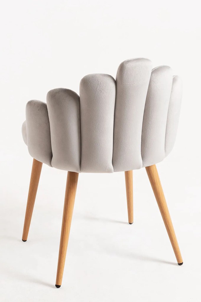 Zestaw 4 Krzese Hand Aksamitne