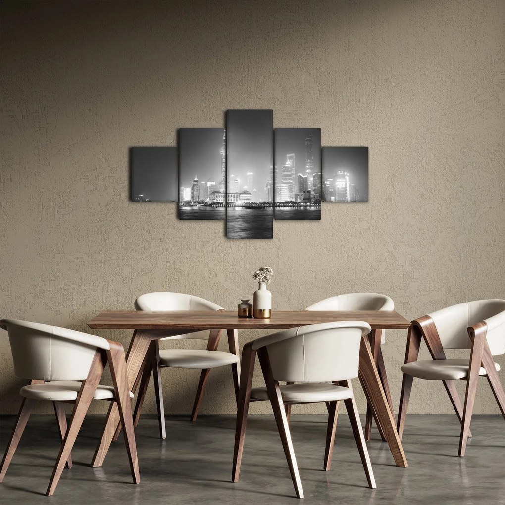 Obraz nowoczesnych drapaczy chmur (125x70 cm)
