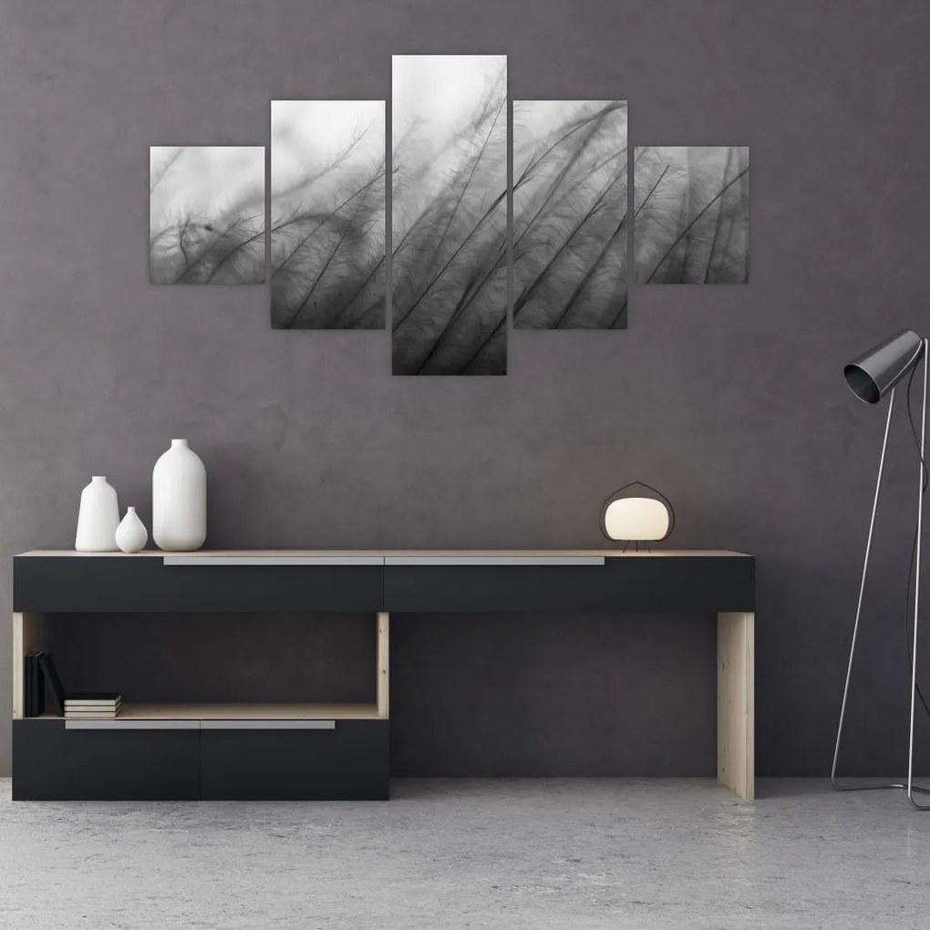 Obraz - Trawa na wietrze (125x70 cm)