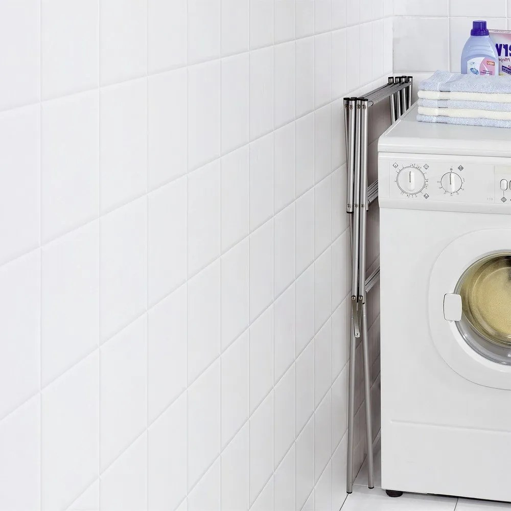 Suszarka na pranie w kolorze srebra z połyskiem 8 m – Wenko