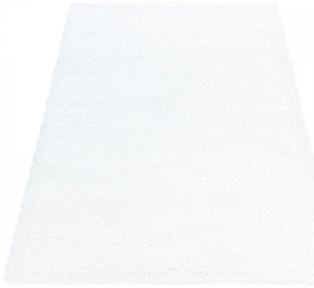 Dywan shaggy poliestrowy Brilliant Biały 160 cm x 230 cm
