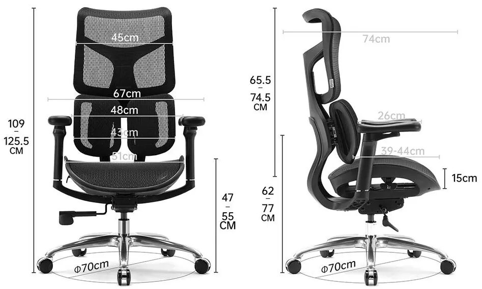 Fotel biurowy z siatki Astro, ergonomiczny, zgodny z normą BHP