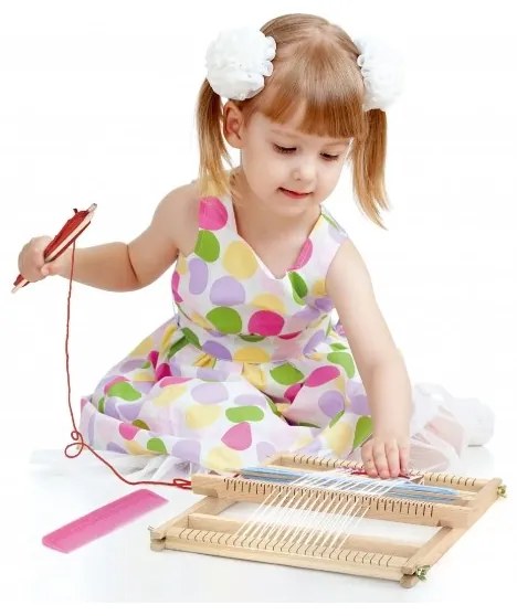 Drewniany zestaw do tkania viga toys