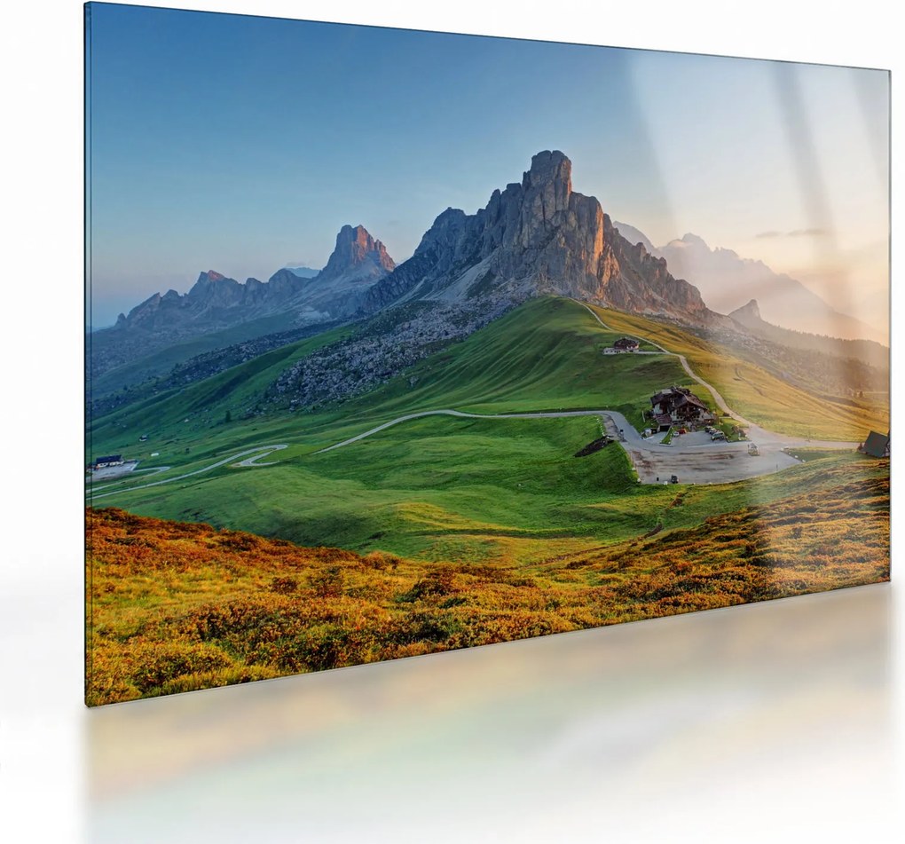Obraz na szkle - Dolomity (70x50 cm)