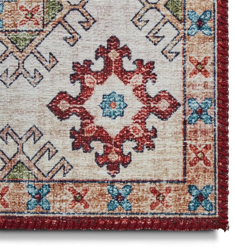 Czerwono-beżowy dywanik 225x60 cm Topaz – Think Rugs