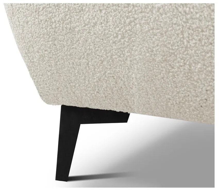 Beżowe tapicerowane łóżko dwuosobowe ze stelażem i schowkiem 140x200 cm Makapu – Makamii