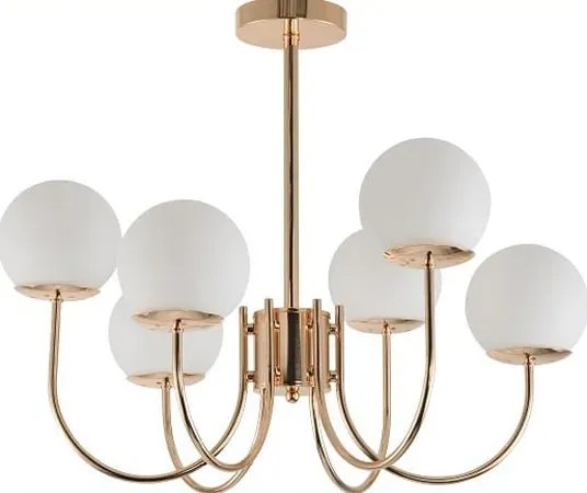 Sufitowa sześcioramienna lampa glamour - R3-L55