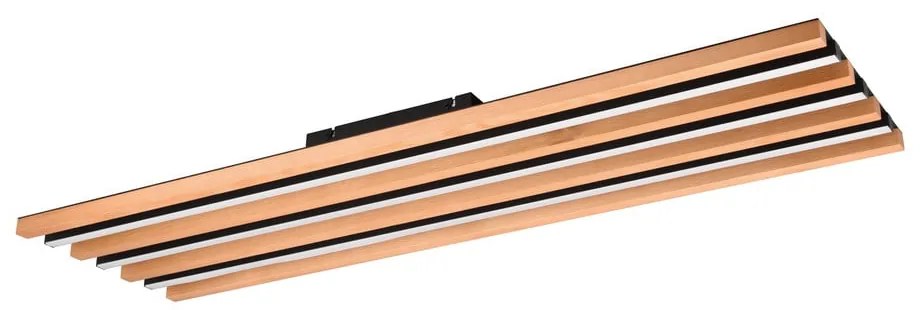 Czarno-naturalna lampa sufitowa LED ze ściemniaczem 6x114 cm Fontana – Trio