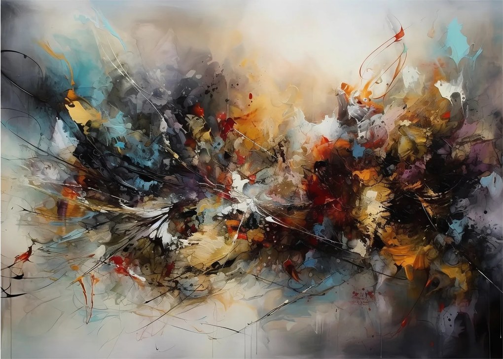 Obraz na szkle - Grafika abstrakcyjna (70x50 cm)