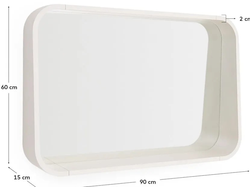 Lustro ścienne 90x60 cm Salaya – Kave Home