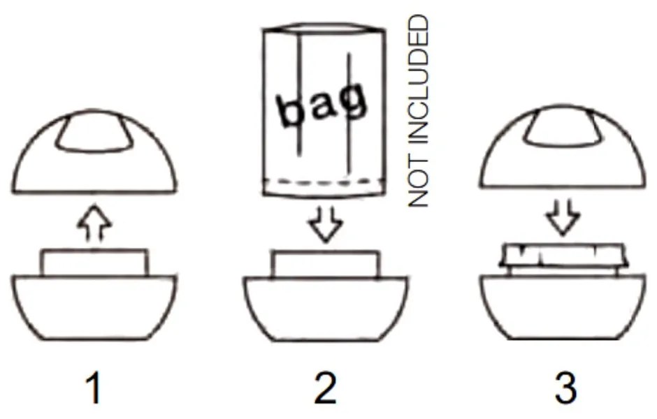 Biały plastikowy kosz na śmieci 1 l Bowl – Spirella