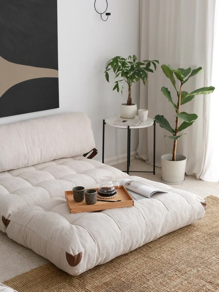 Sofa rozkładana Kadife 2 White