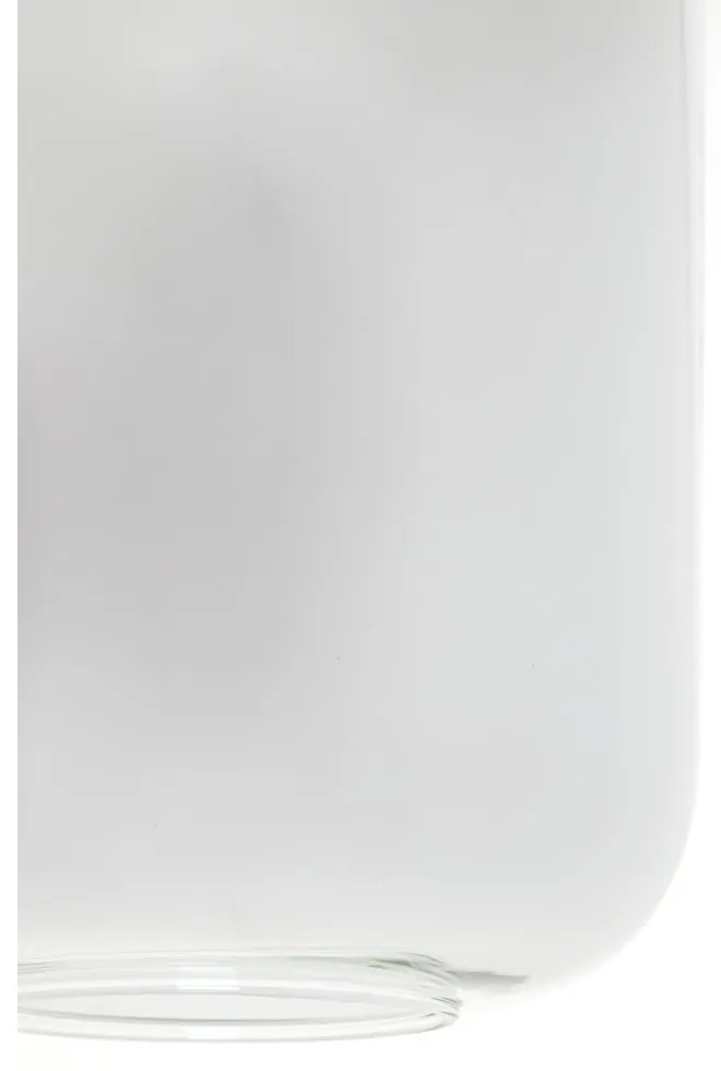 Czarna lampa sufitowa z szklanym kloszem 100x22 cm Lekar – Light & Living
