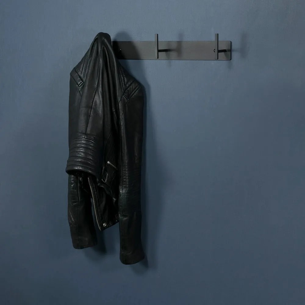 Czarny metalowy wieszak ścienny 44 cm Chapman – Spinder Design