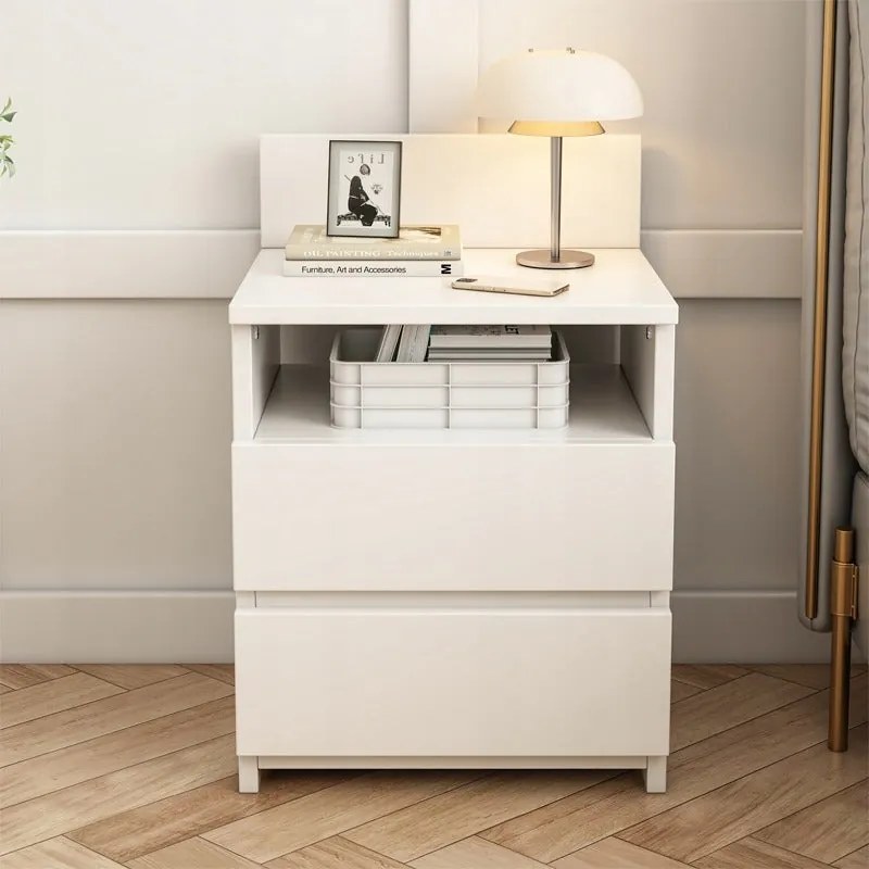 Szafka nocna z 2 szufladami 40 cm – nowoczesny styl loftowy, MDF