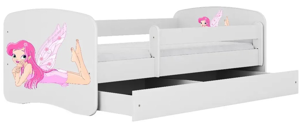 Łóżko dziecięce BABY DREAMS 140x70 wróżka ze skrzydełkami KOCOT KIDS
