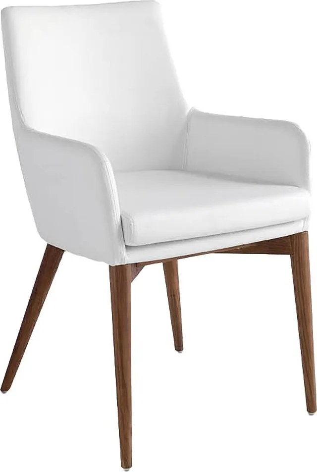 Białe krzesło z ekoskóry 4006 ANGEL CERDA