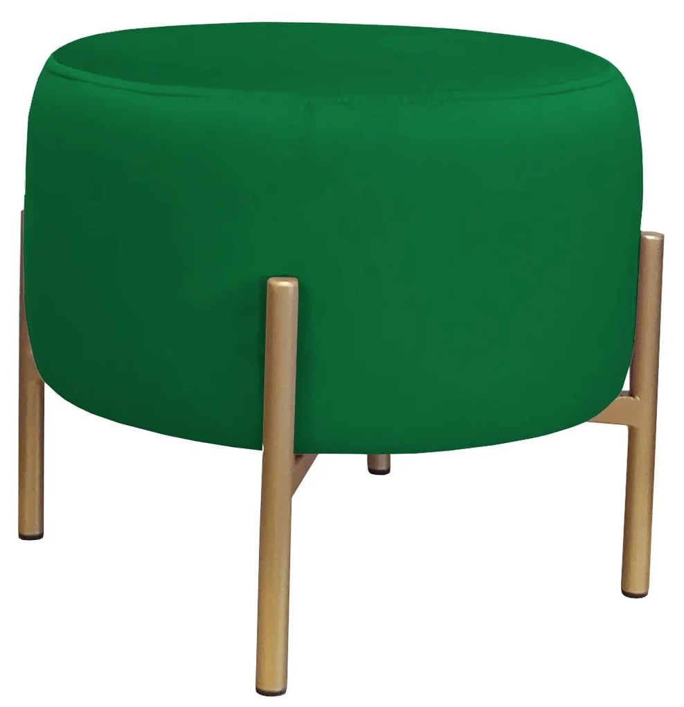 Pufa OLA LOFT ławka podnóżek metal złota MG25