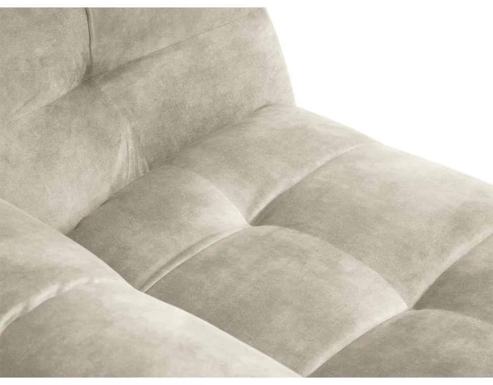 Beżowa aksamitna sofa Windsor &amp; Co Sofas Vesta, 208 cm