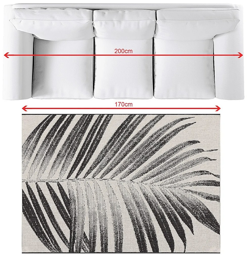 Dywan Lineo beige/black 120x170cm